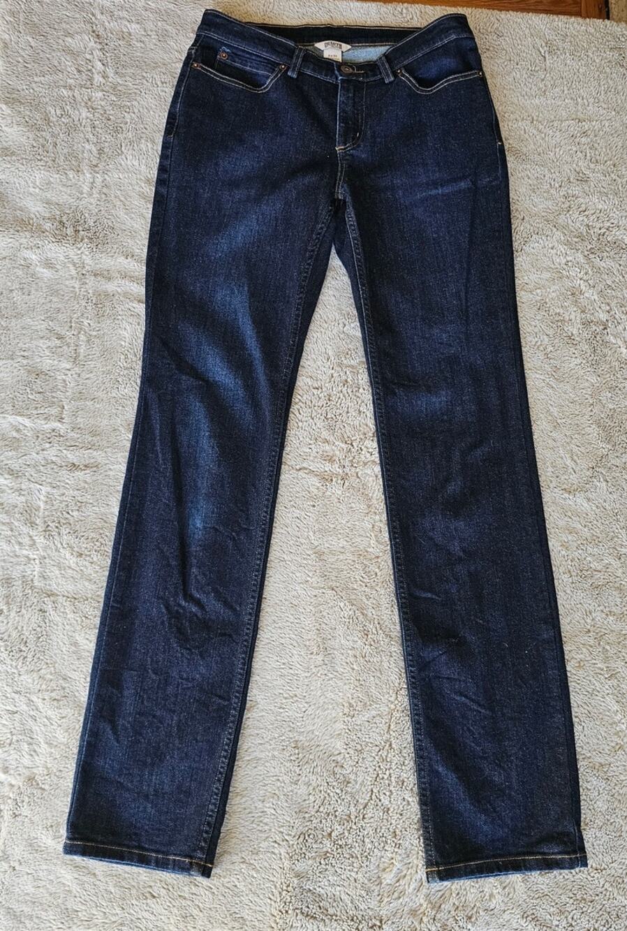 Duluth Trading Co. Jeans Dark Wash Blue Denim Straight Leg W Sz 6x33